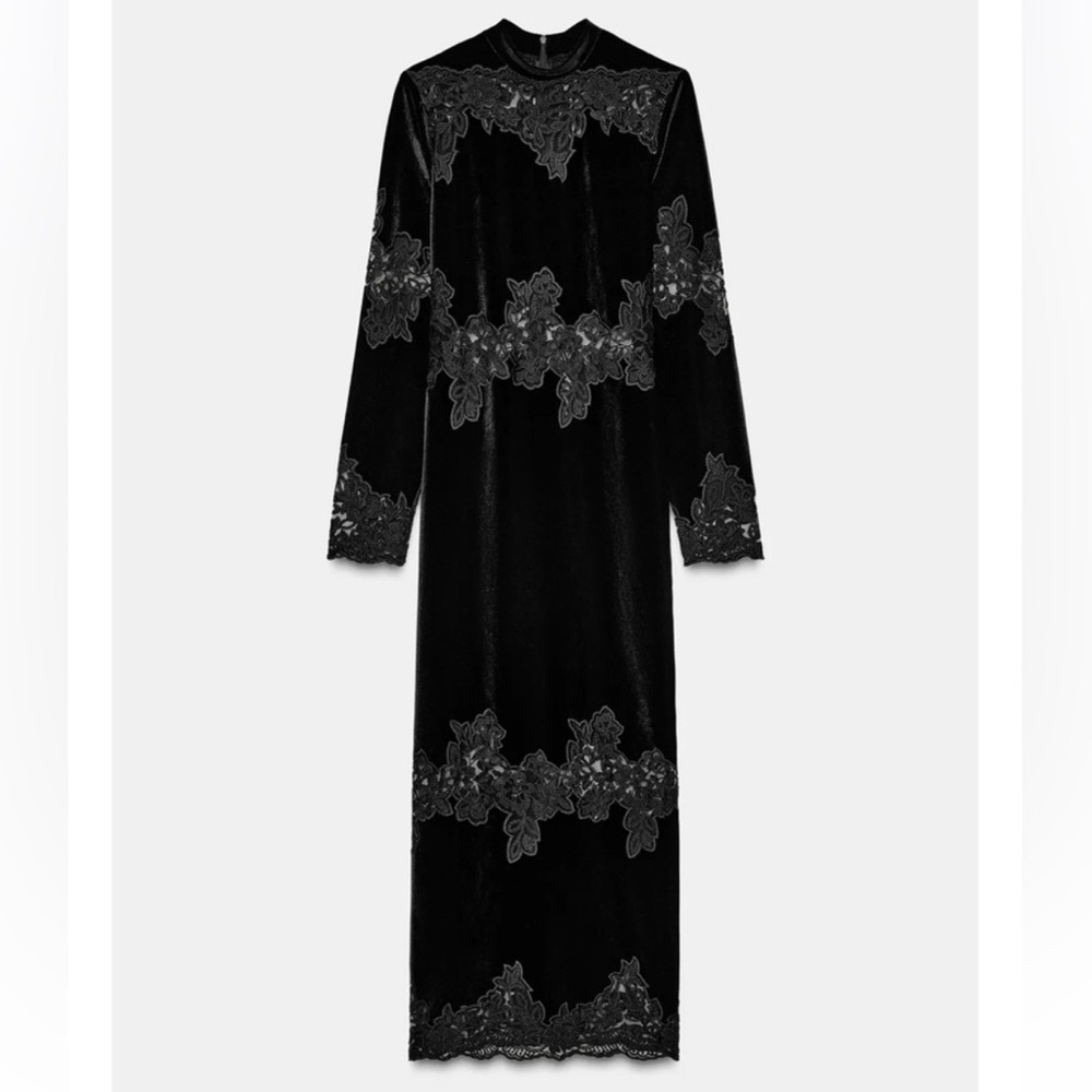 Zara Lace Detail Dress - Picture 3 of 5